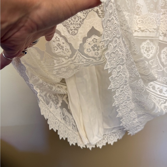 FARM Rio Cream Embroidered Maxi Skirt for Weddings - Picture 3 of 5